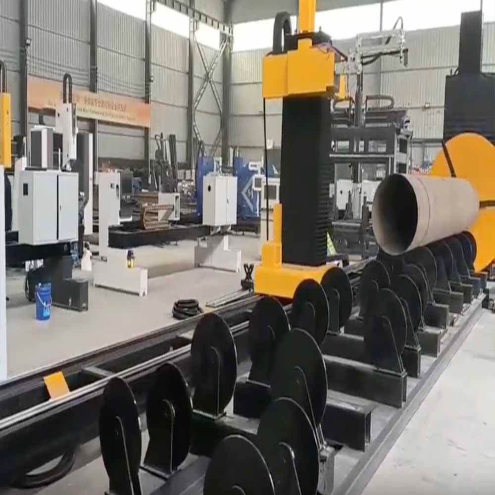 CNC-plasmaj rotaciaj tuboj kaj H-trabaj tranĉmaŝinoj por preciza fabrikado
