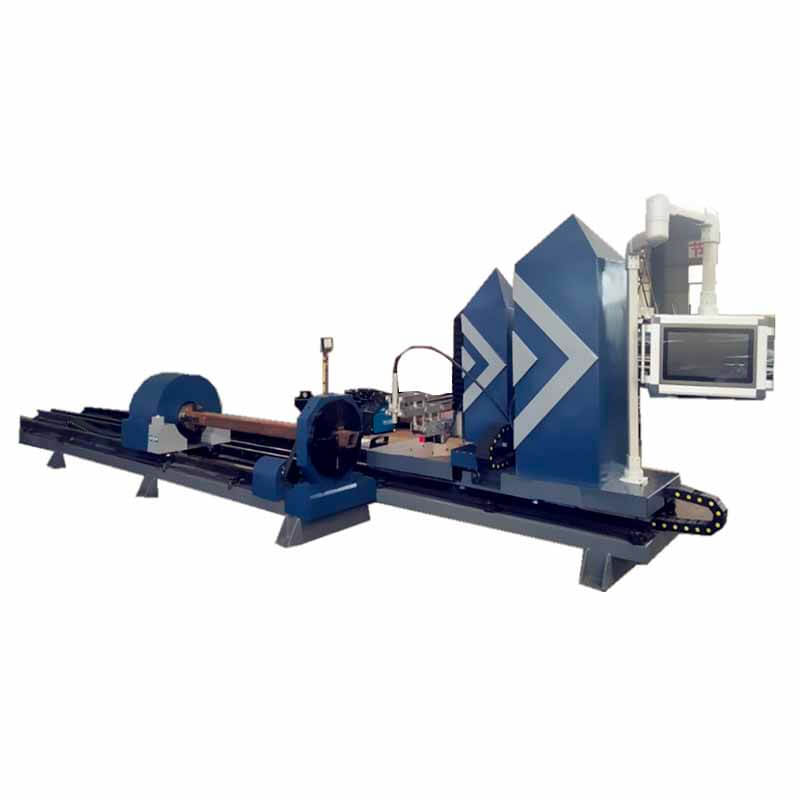 Plasma beveling machine.